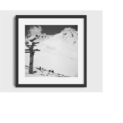 1962 MAMMOTH MOUNTAIN Sign Vintage Photo -  Digital Download Vintage Ski Art, Ski Home Decor, Antique Ski, Ski Lodge Wal