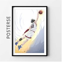 Denver Nuggets Aaron Gordon NBA Posters, Trendy Posters, Anniversary gift for him, digital Illustration, Wall Art Canvas