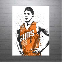 Devin Booker Phoenix Suns Basketball Art Poster-Free US Shipping