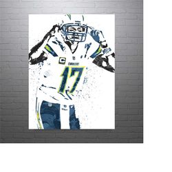 Philip Rivers Los Angeles Chargers Football Art Poster-Free US Shipping
