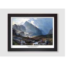Snowdon from Yfoelberfedd by Sidney Richard Percy Welsh Landscape Framed Art Print / Landscape Painting Print / North Wa