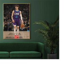 lamelo ball dunk poster wall decor, sports poster