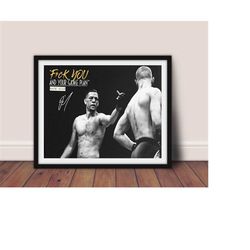 nate diaz quote poster, boxing room decor poster wall decor, sports poster