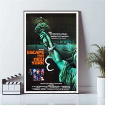 1981 Escape From New York Movie Poster, Wall Art Prints, Art Poster, Canvas Material Gift, Keepsake, Home Decor, Live Ro