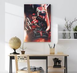 Charles Leclerc Poster , Charles Leclerc F1 Canvas Art , Ferrari Leclerc Wall Art, Formula One,F1 Grand Prix,Ferrari Fan