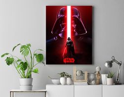 Darth Vader Canvas, Framed or Unframed, Star Wars Print, Darth Vader framed print, Darth Vader Poster, Star Wars Poster,