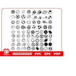 Balls SVG EPS PDF File Cut file for