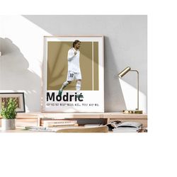 Modric Poster, Printable Luka Modric Wall Art, Football
