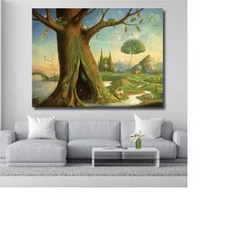 vladimir kush life tree canvas wall art, art