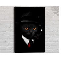 cat canvas art print | animal canvas wall