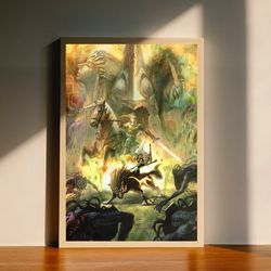 Legend of Zelda Twilight Princess Canvas Poster, Wall Art Decor, Home Decor, No Frame