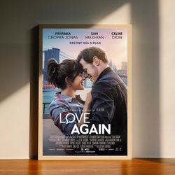 Love Again 2023 Movie Canvas Poster, Wall Art Decor, Home Decor, No Frame