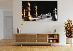 Chess Ready To Hang Canvas,Chess Canvas, Chess Print, Chess Poster, Chess Photo, Chess Wall Art, Chess Wall Decor, Chess