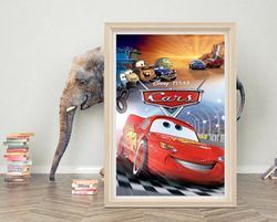 Cars (2006) Movie Poster Wall Art  2023 Movie Poster  High Quality Canvas Cloth Poster   Cars (2006) Movies Poster for G