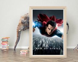 Man of Steel Poster Wall Art  2023 Movie Poster  High quality Canvas Cloth  Classic Love Movie Poster Print