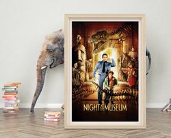 Night at the Museum Poster Wall Art  2023 Minimalist Movie Poster  High quality Canvas Cloth Poster  Classic Movie Poste