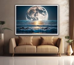 moonlight art,moonlight landscape canvas,sea landscape art,lit wall art,lit poster.jpg