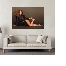 Jennifer Lopez Sexy Cute Singer Poster, Canvas Prints