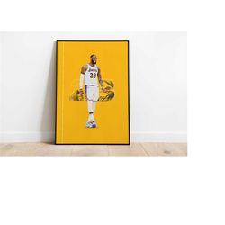 Lebron James Poster, NBA Posters, Wall Art, Wall