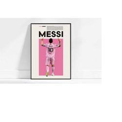 Lionel Messi Inspired Poster , Inter Miami Poster,