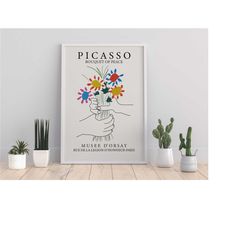 Pablo Picasso Bouquet Of Peace Wall Print, Printable