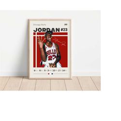 Michael Jordan Inspired Poster , Chicago Bulls Art