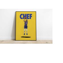 Stephen Curry Poster, NBA Posters, Wall Art, Wall