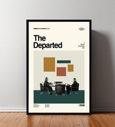 The Departed Poster, The Departed Print, Retro Movie Poster, Room Decor, Custom Poster, Wall Art Print, Home Decor, Mini