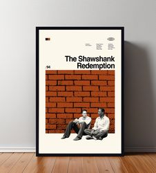 The Shawshank Poster, The Shawshank Print, Movie Poster, Minimalist Poster, Minimalist Wall Art, Home Decor, Custom Post