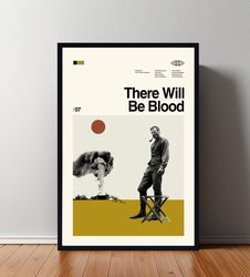 There Will Be Blood Poster, There Will Be Blood Print, Retro Movie Poster, Room Decor, Custom Poster, Wall Art Print, Ho