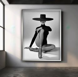 sexy woman in black hat painting, sexy woman art, black hat, sexy lady woman.jpg