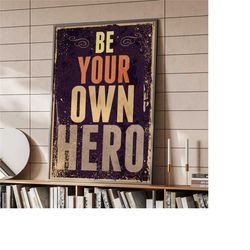 Vintage Typography Grunge Poster | Home Decor |