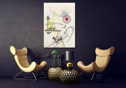 wassily kandinsky paintingwassily kandinsky wall art, abstract canvas gallery exhibition postersurreal wall decor home d