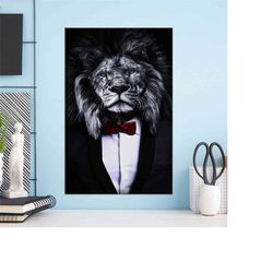 large canvas, canvas home decor, canvas, lion with