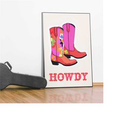 HOWDY - Cowboy Shoes - Cute Cowgirl Boots