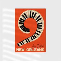 New Orleans Jazz Festival Poster - Abstract Grand
