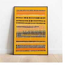 Yellow Mid-Century Modern POSTER | Abstract Wall Fine