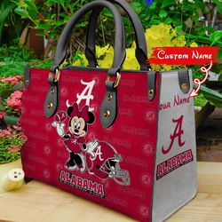 NCAA Alabama Crimson Tide Minnie Women Leather Hand Bag