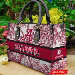 NCAA Alabama Crimson Tide Women Leather Hand Bag