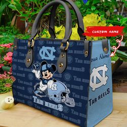 NCAA North Carolina Tar Heels Mickey Women Leather Hand Bag