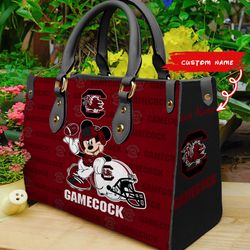 NCAA South Carolina Gamecocks Mickey Women Leather Hand Bag