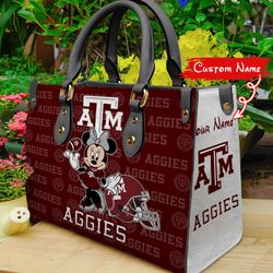 NCAA Texas A_M Aggies Minnie Women Leather Hand Bag