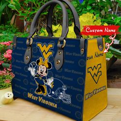 NCAA West Virginia Mountaineers Minnie Women Leather Hand Bag