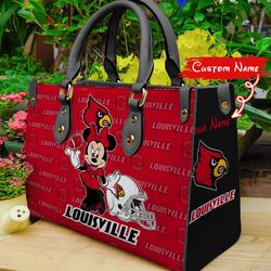 NCAA Louisville Cardinals Minnie Women Leather Hand Bag