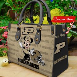 NCAA Purdue Boilermakers Minnie Women Leather Hand Bag