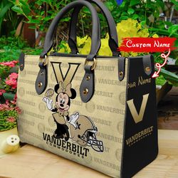 NCAA Vanderbilt Commodores Minnie Women Leather Hand Bag