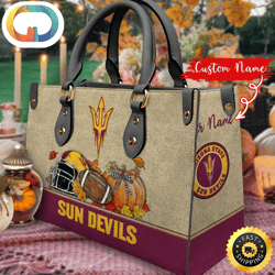NCAA Arizona State Sun Devils Autumn Women Leather Bag