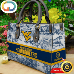 NCAA West Virginia Mountaineers Women Leather Hand Bag