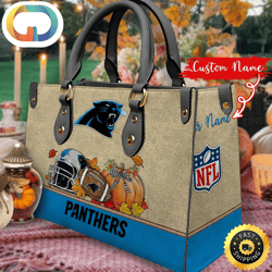 NFL Carolina Panthers Autumn Women Leather Bag