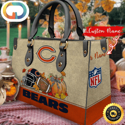 NFL Chicago Bears Autumn Women Leather Bag